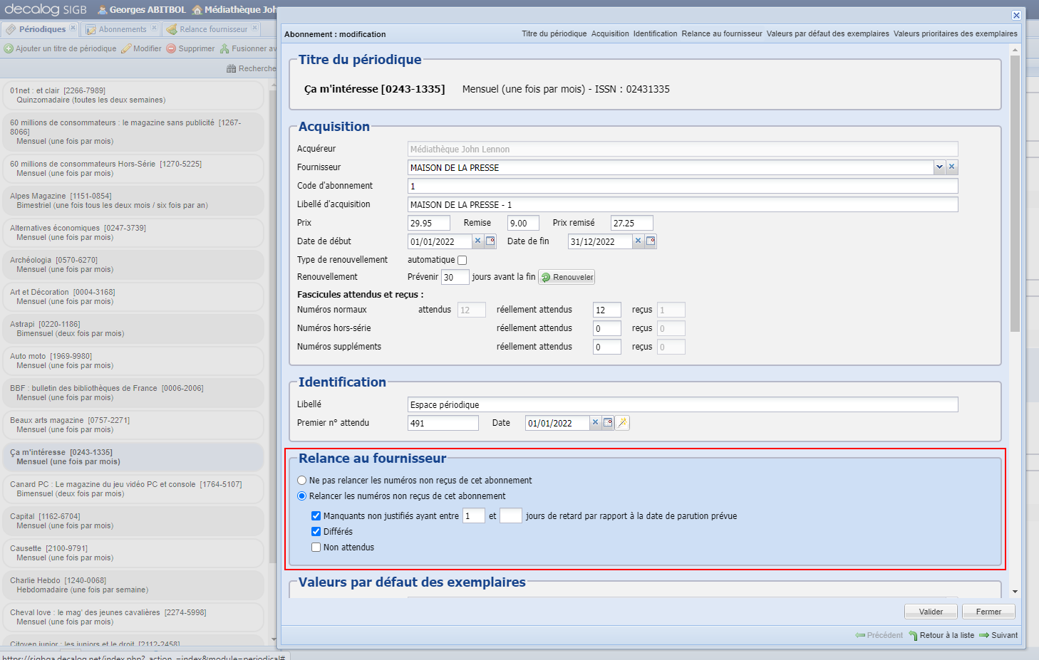 V12.2-1.1-Relance fournisseur_pouvoir effectuer des relances au fournisseur de ses abonnements de périodiques.png