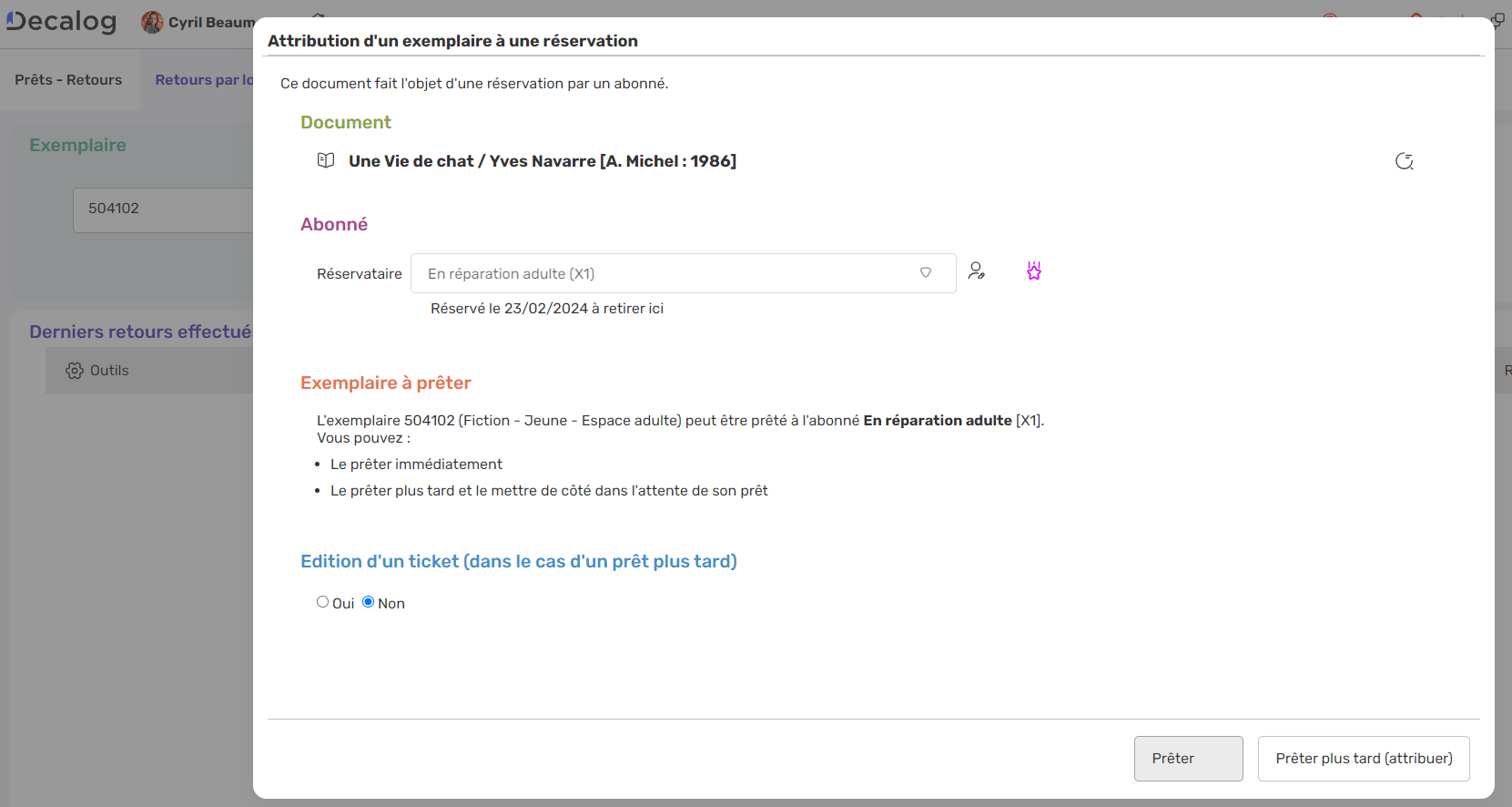 V14.0-2.5-Réservation d’un exemplaire par un abonné fonctionnel.png